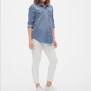Gap Maternity Denim Western Shirt